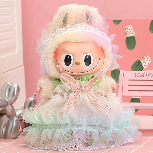 Labubu Sweet Cotton Candy Rainbow Outfit