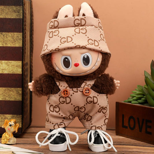 Labubu Vogue Monogram Overalls Outfit